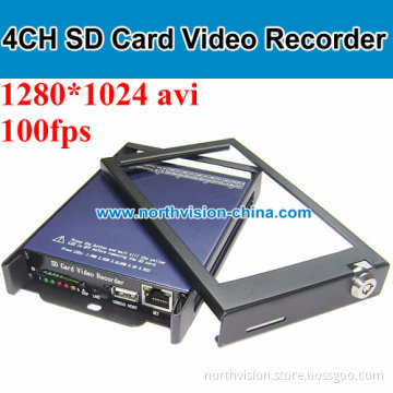 Professional 4CH SD Card DVR Supporting GPS